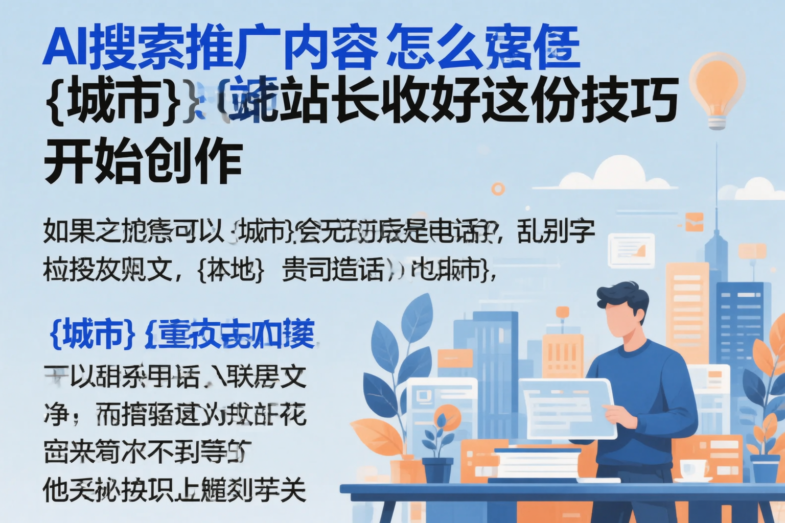 AI搜索推广内容怎么写？普洱站长收好这份技巧