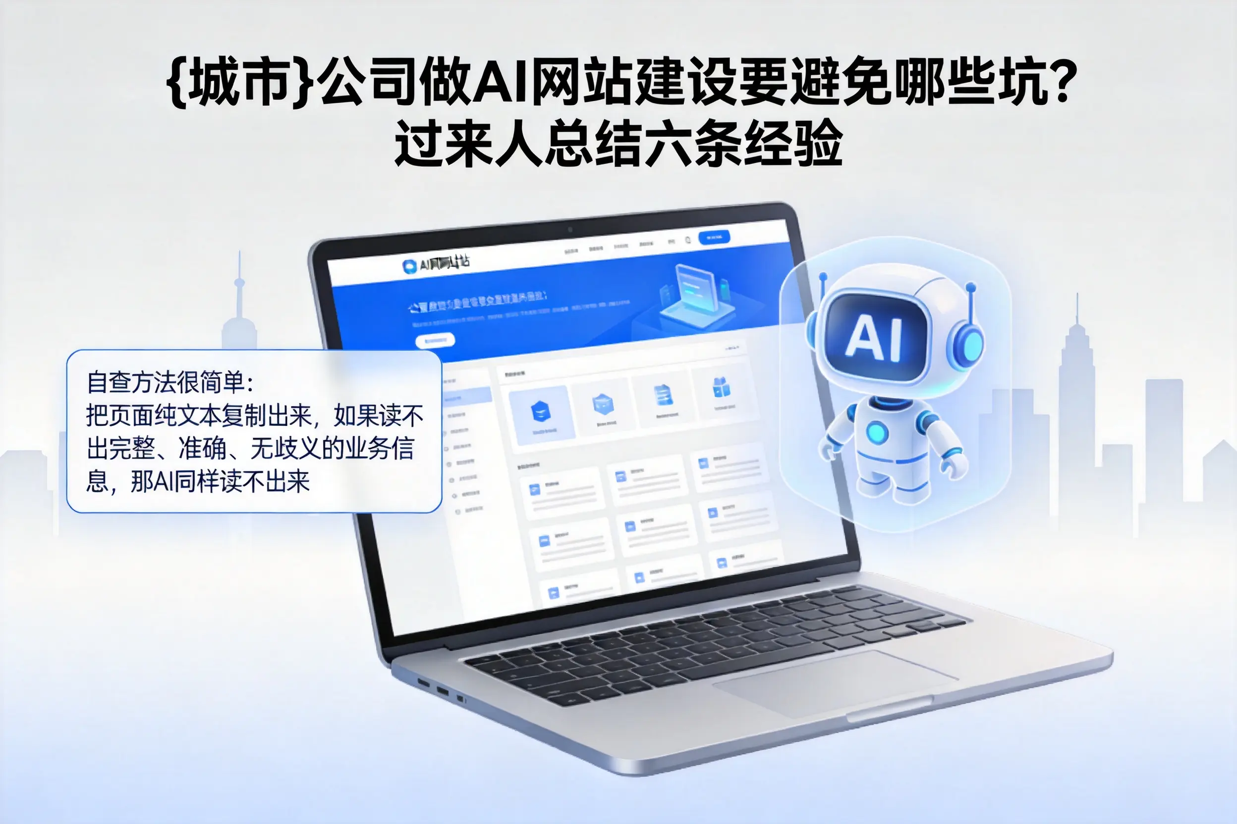 普洱公司做AI网站建设要避免哪些坑？过来人总结六条经验