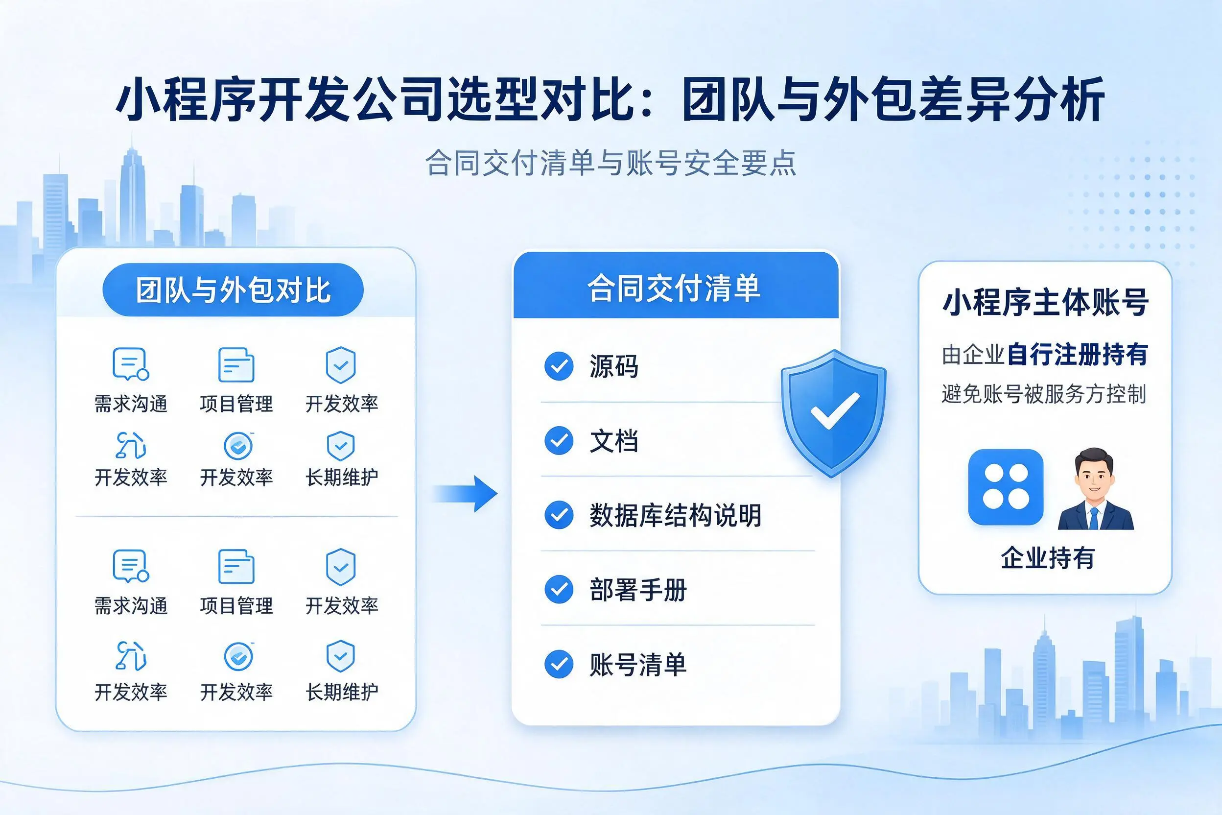 普洱小程序开发公司选型对比:团队与外包差异分析