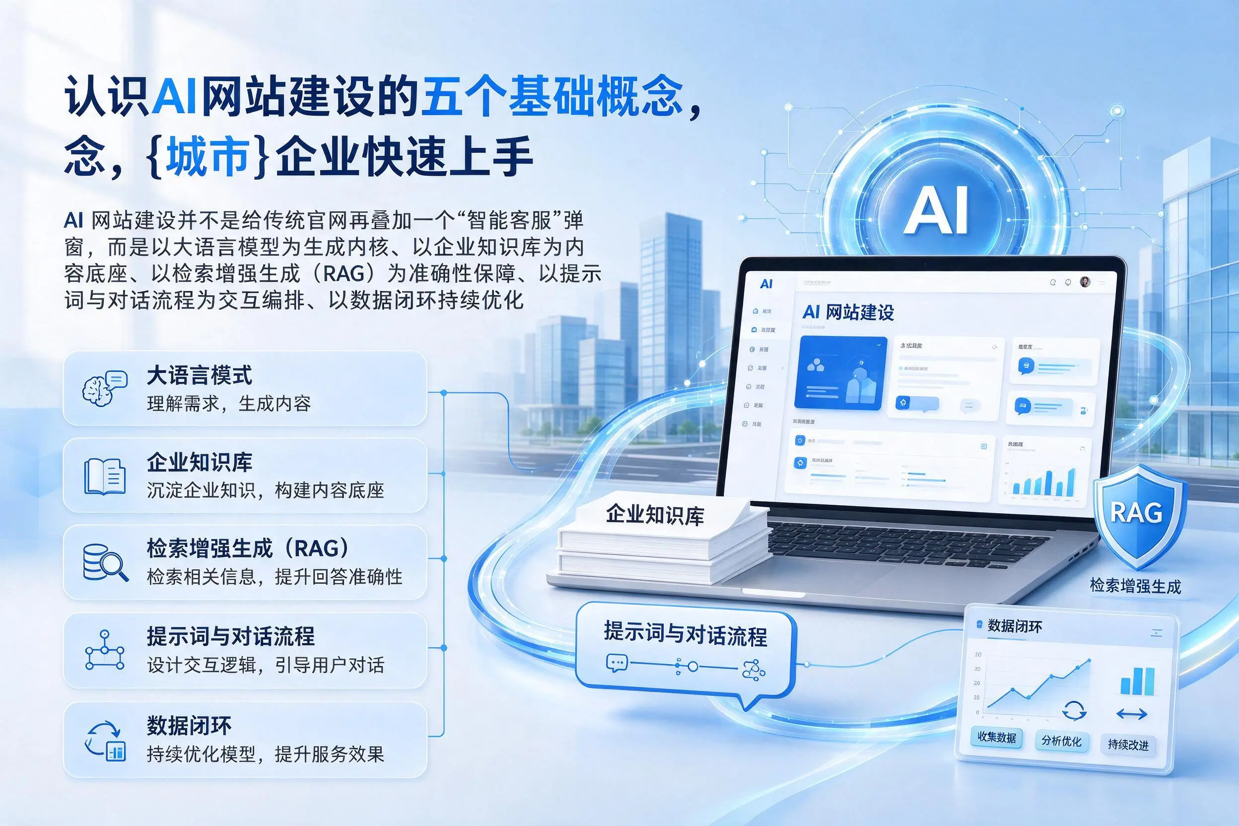 认识AI网站建设的五个基础概念，普洱企业快速上手