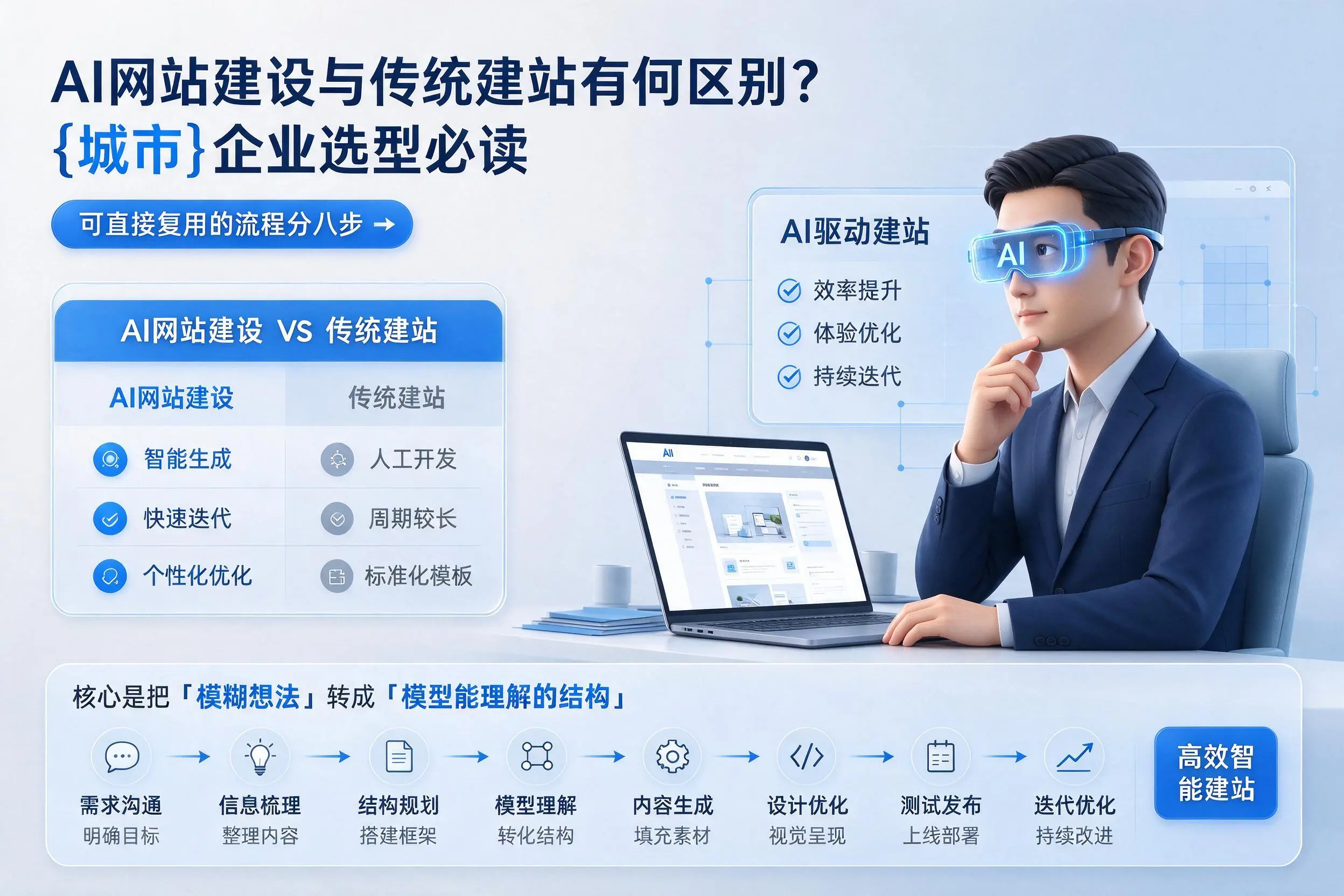 AI网站建设与传统建站有何区别?普洱企业选型必读
