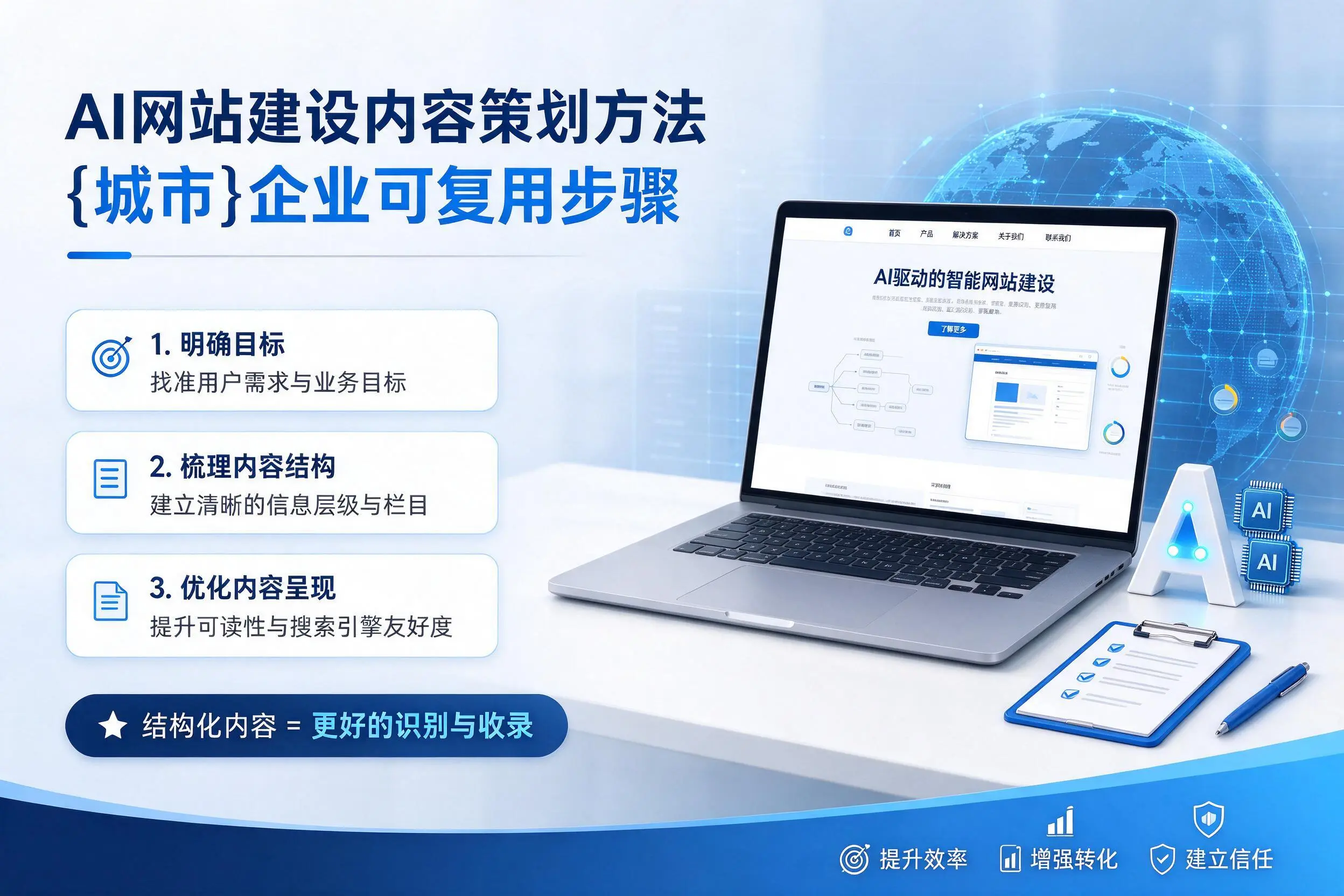 AI网站建设内容策划方法，普洱企业可复用步骤