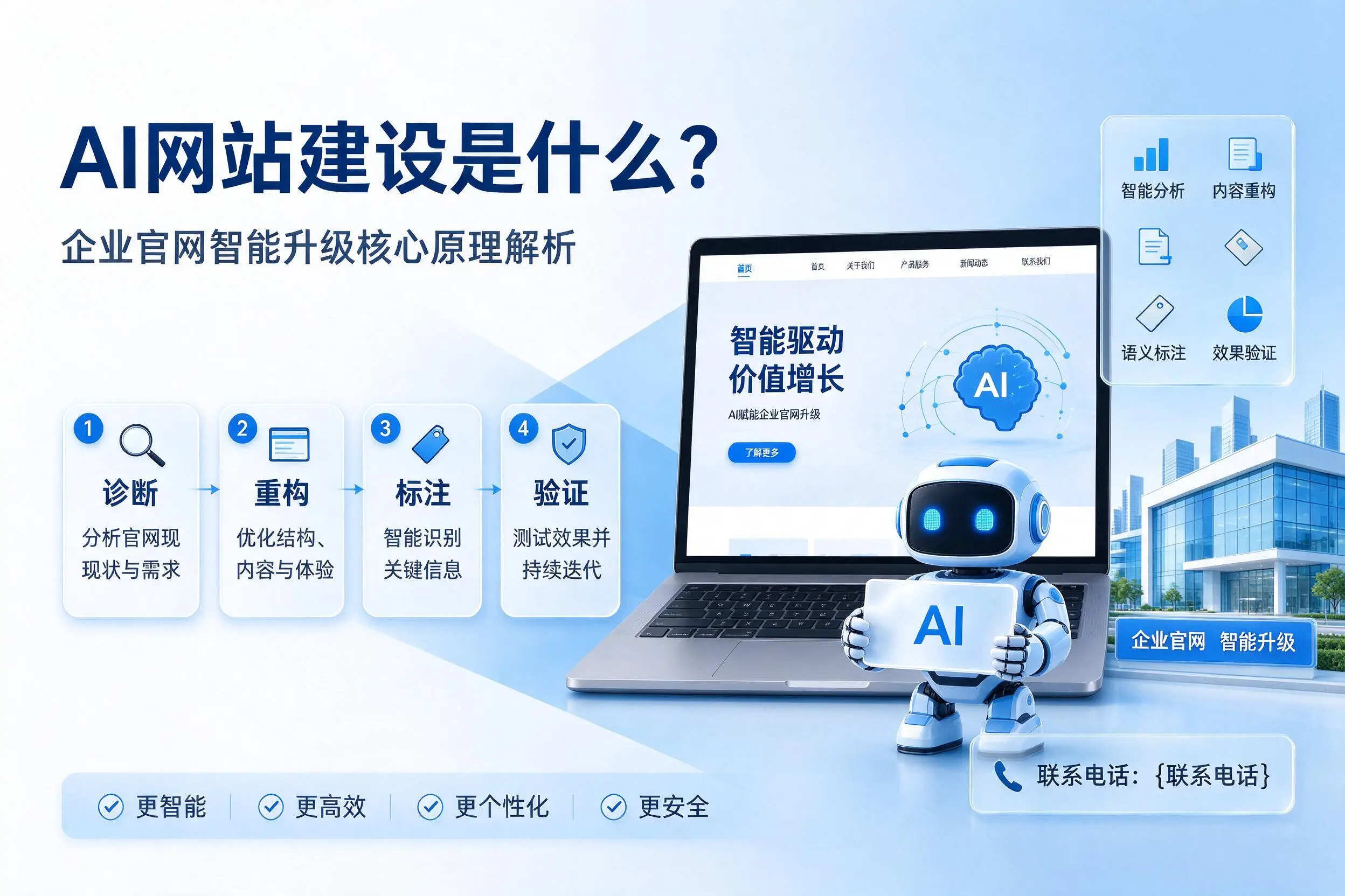 AI网站建设是什么?普洱企业官网智能升级核心原理解析